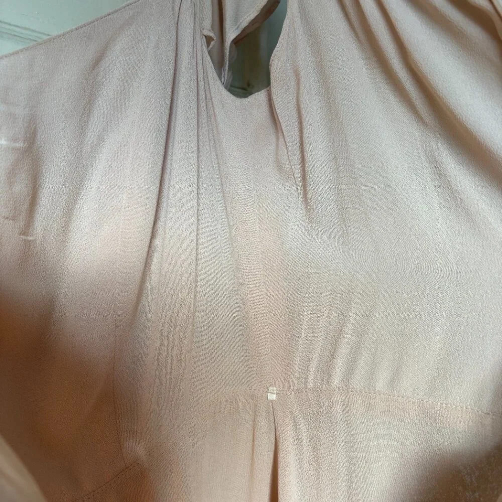 Reformation Butterfly Midi Flutter Sleeve Dress in Blush - Picture 11 of 16